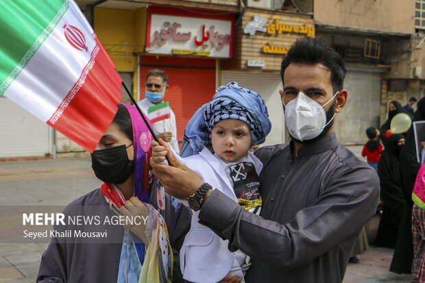 Ahvaz'daki İslam Devrimi'nin zafer yıldönümü kutlamalarıdan fotoğraflar