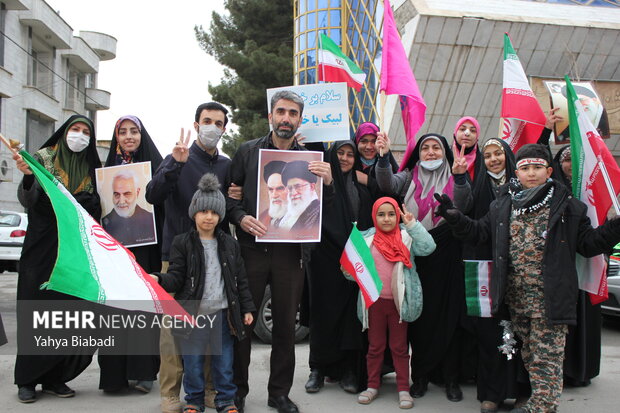 راهپیمایی 22 بهمن در کرمانشاه