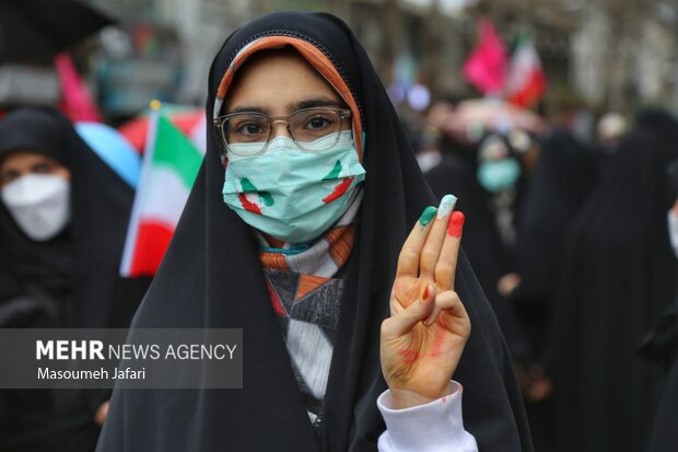 راهپیمایی ۲۲ بهمن مردم ساری