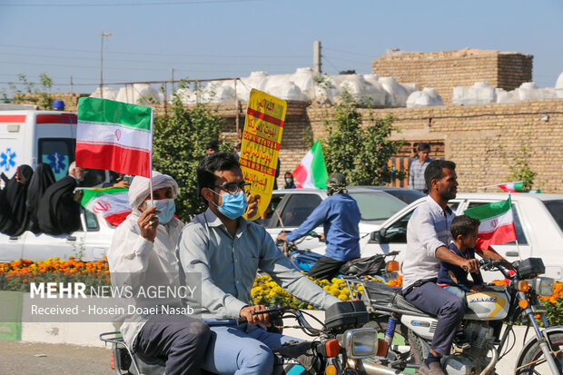 مراسم یوم الله  ۲۲ بهمن در هشتبندی هرمزگان‎‎