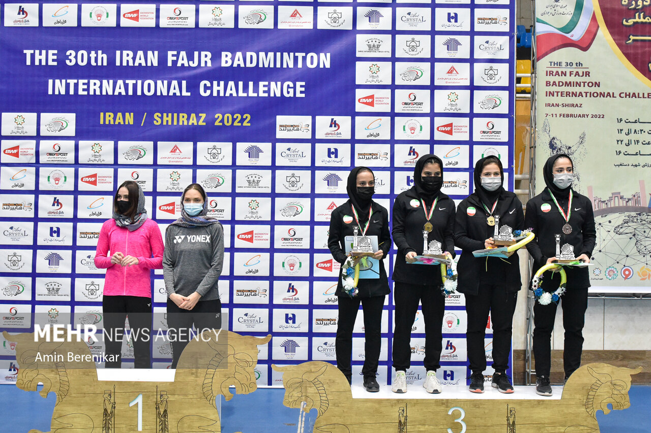 خبرگزاری مهر | اخبار ایران و جهان | Mehr News Agency - اختتامیه مسابقات بین  المللی بدمینتون فجر در شیراز