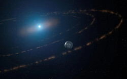 رصد سیاره ای که دوره ستاره مرده مدار می زند