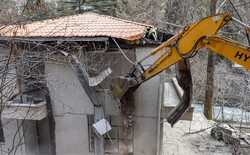 تخریب ۴ بنای دیگر در حریم رودخانه کرج