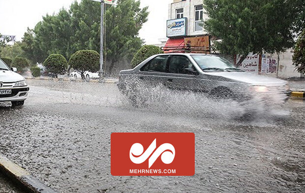 بارش شدید باران و آب گرفتگی معابر شمال تهران