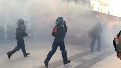 پلیس فرانسه کاروان آزادی را در پاریس متفرق کرد