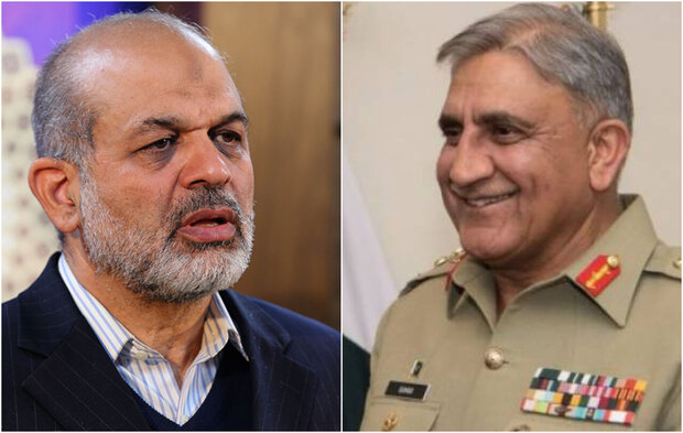 وزير الداخلية الايراني يلتقي قائد الجيش الباكستاني في مقره العسكري