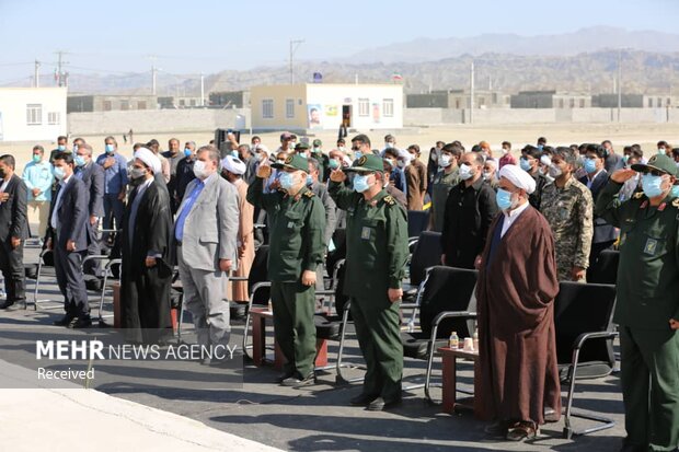 افتتاح شهرک مسکونی «شهید حاج قاسم سلیمانی» در منطقه بشاگرد (روستای زاچ و داربست)