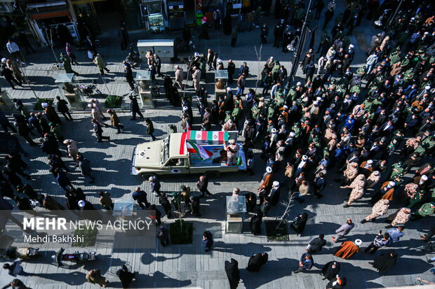 تشییع سردار شهید مهدوی نژاد در قم