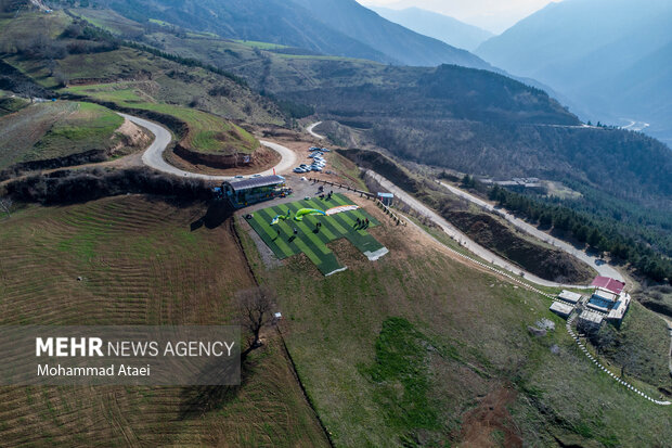 Flying over Golestan province