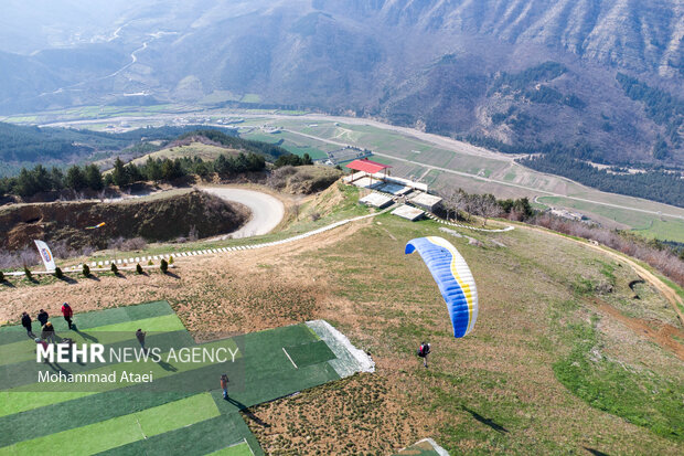 Flying over Golestan province