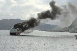 Fire breaks out on cruise ship near Greek Coast
