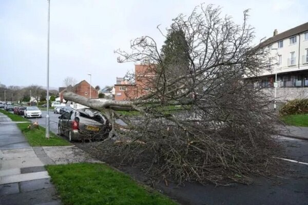 Roofs torn off, huge trees fall in 120MPH wind in UK 