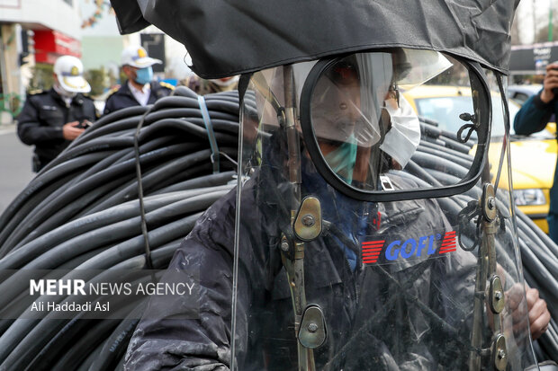 طرح انضباط بخشی تردد موتورسیکلت سواران صبح روز شنبه ۳۰ بهمن ماه در سراسر تهران برگزار شد