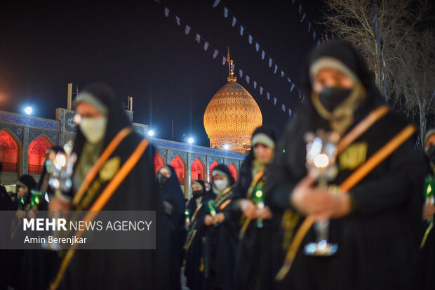 لاله گردانی سالروز شهادت حضرت شاهچراغ(ع) در شیراز