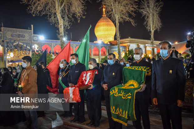 لاله گردانی سالروز شهادت حضرت شاهچراغ(ع) در شیراز