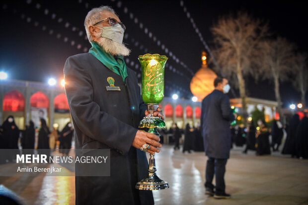 مراسم شب هفتم شهدای حمله تروریستی حرم شاهچراغ(ع) برگزار شد