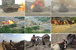 تلفات و خسارات سنگین ائتلاف سعودی در نبرد «حرض» در شمال غرب یمن+فیلم