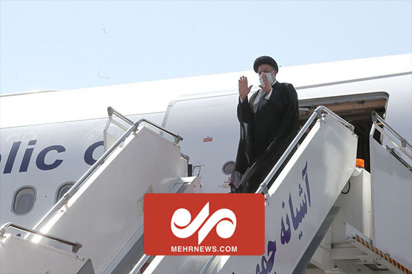 مراسم بدرقه رئیس جمهور در فرودگاه مهرآباد برای سفر به قطر