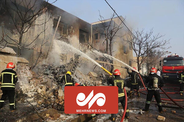 تصاویری از محل سقوط هواپیمای جنگی در تبریز 