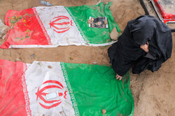 مراسم تشییع و تدفین پیکر شهدای سانحه هوایی در تبریز