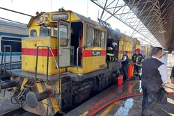 توضیحات شرکت راه آهن در خصوص آتش سوزی لوکوموتیو هیتاچی