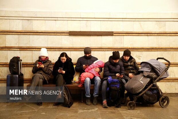 مردم اوکراین به مترو پناه بردند
