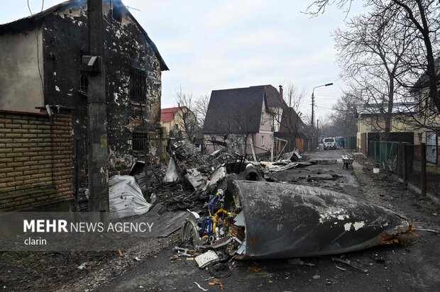  وضعیت فرودگاه «ماریوپول» اوکراین پس از حملات هوایی روسیه