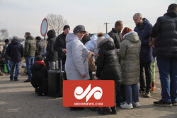 تصاویری از استقرار پناهجویان اوکراینی در مرز لهستان