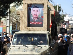 پیکر شهید مدافع حرم «تیمور صفری» در ساوه تشییع و خاکسپاری شد