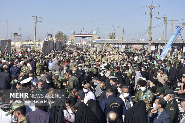 ورود پیکر ۷۲ شهید تازه تفحص شده به کشور - مرز شلمچه