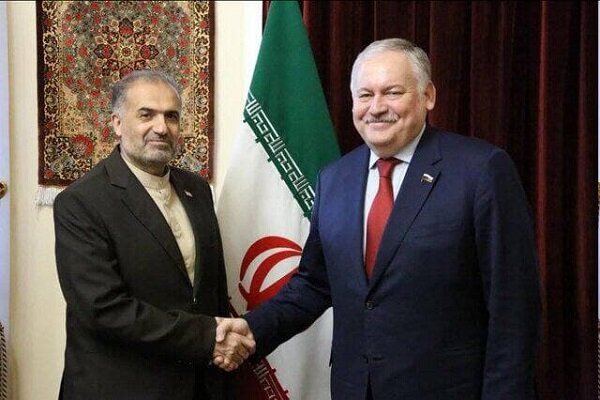 Iran ambassador Kazem Jalali meets Russian official