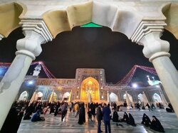 Imam Reza shrine on Eid al-Mab'ath