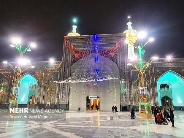 Imam Reza shrine on Eid al-Mab'ath