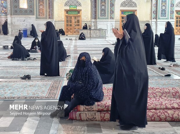 Imam Reza shrine on Eid al-Mab'ath