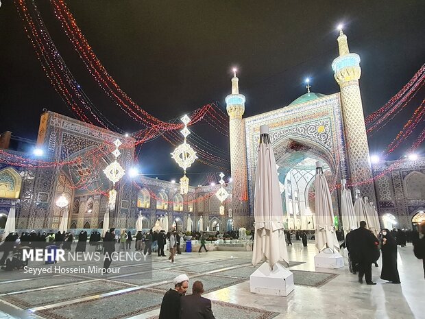 Imam Reza shrine on Eid al-Mab'ath