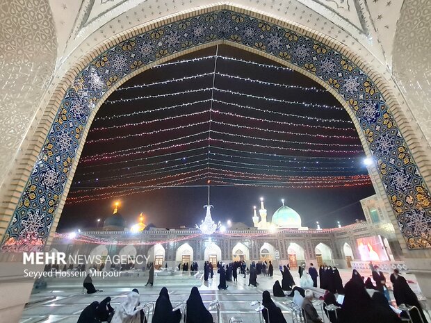 Imam Reza shrine on Eid al-Mab'ath