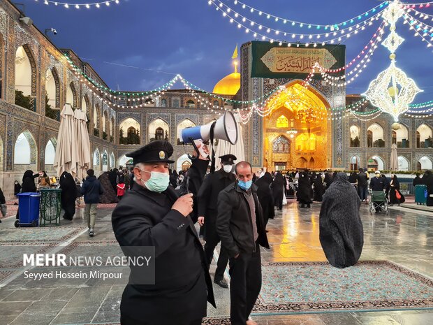 Imam Reza shrine on Eid al-Mab'ath