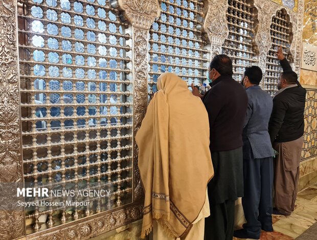 Imam Reza shrine on Eid al-Mab'ath