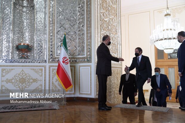 دیدار رافائل گروسی مدیر کل آژانس بین المللی انرژی اتمی با وزیر امور خارجه