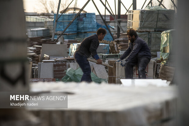 Tiles warehouse in Isfahan