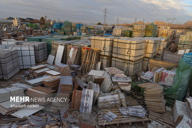 Tiles warehouse in Isfahan