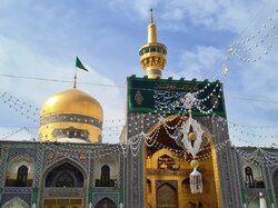 Imam Reza shrine at birth anniversary of Imam Hussein