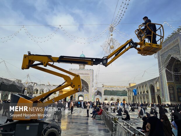 Imam Reza shrine birth anniversary of Imam Hussein