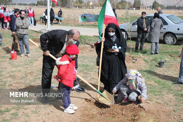 National tree planting day in Kermanshah