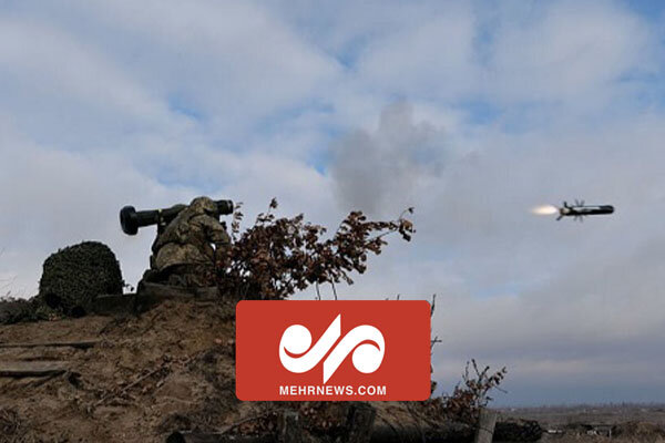 شلیک موشک ضد تانک از سوی نیروهای اوکراینی 
