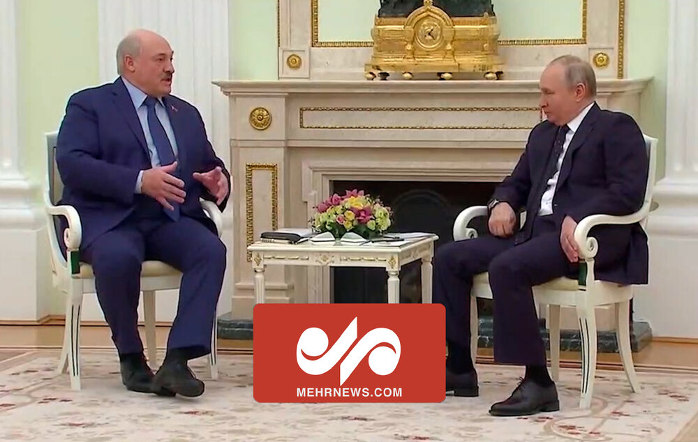 دیدار و گفتگوی پوتین با رئیس جمهور بلاروس