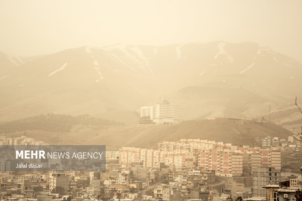اعلام وضعیت نارنجی در خصوص وضعیت غلظت گرد و غبار در کردستان