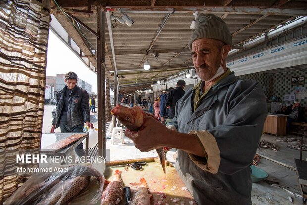 بازار ماهی فروشان بندرترکمن