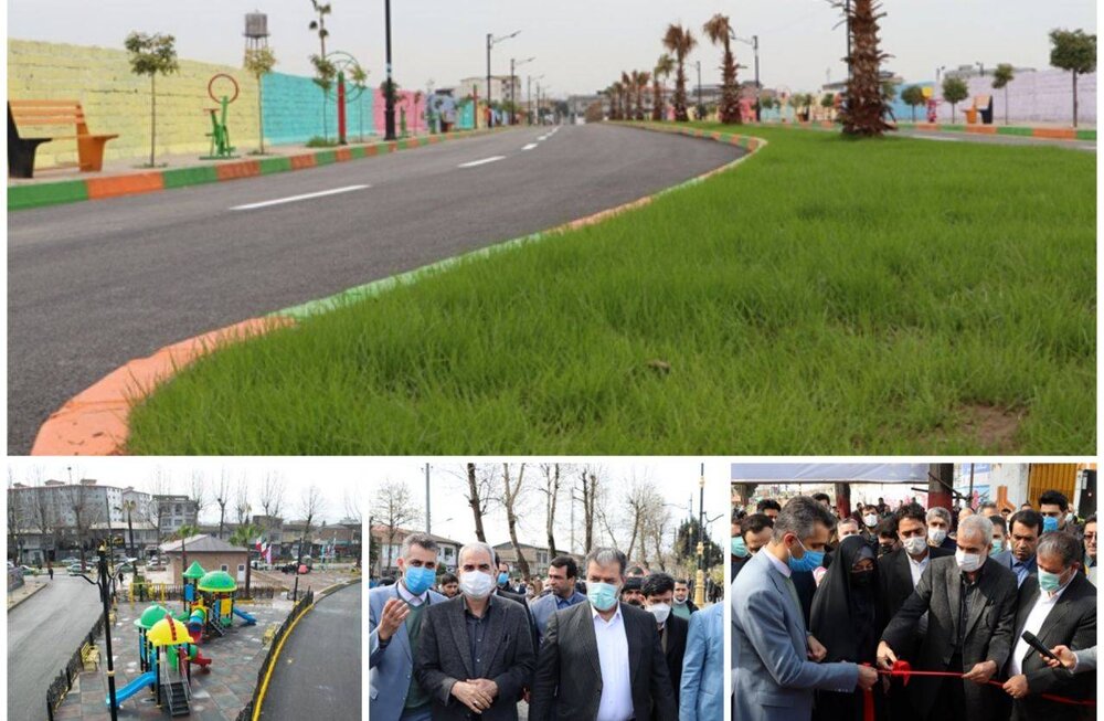 افتتاح جاده سلامت درون شهری در قائمشهر