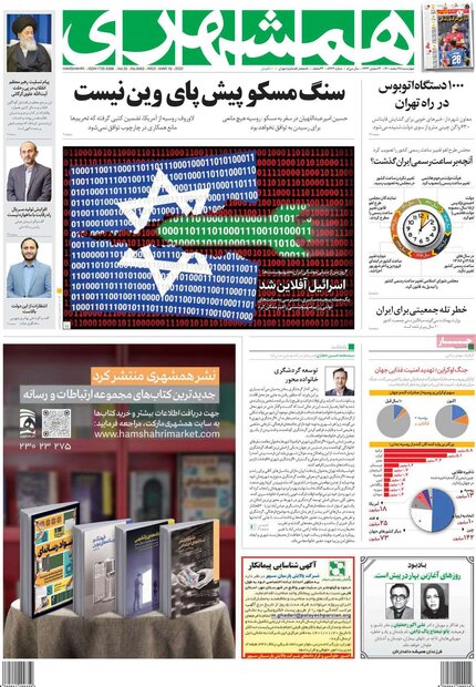 روزنامه‌های صبح چهارشنبه ۲۵ اسفند ۱۴۰۰